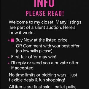 NOBRAND Pink and Black Info Sign